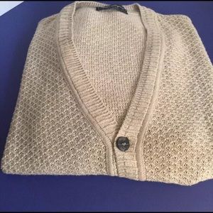 Men’s Ferragamo  cardigan cable sweater l/xl